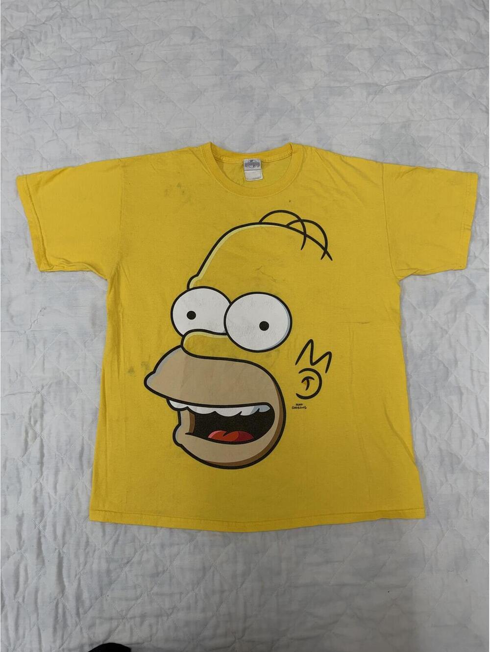 Vintage Y2k Homer Simpson "Big Head" Tee